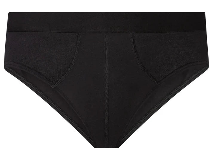 (Pack of 3) Livergy Brand - 95% Cotton Men's briefs - Black - Large.