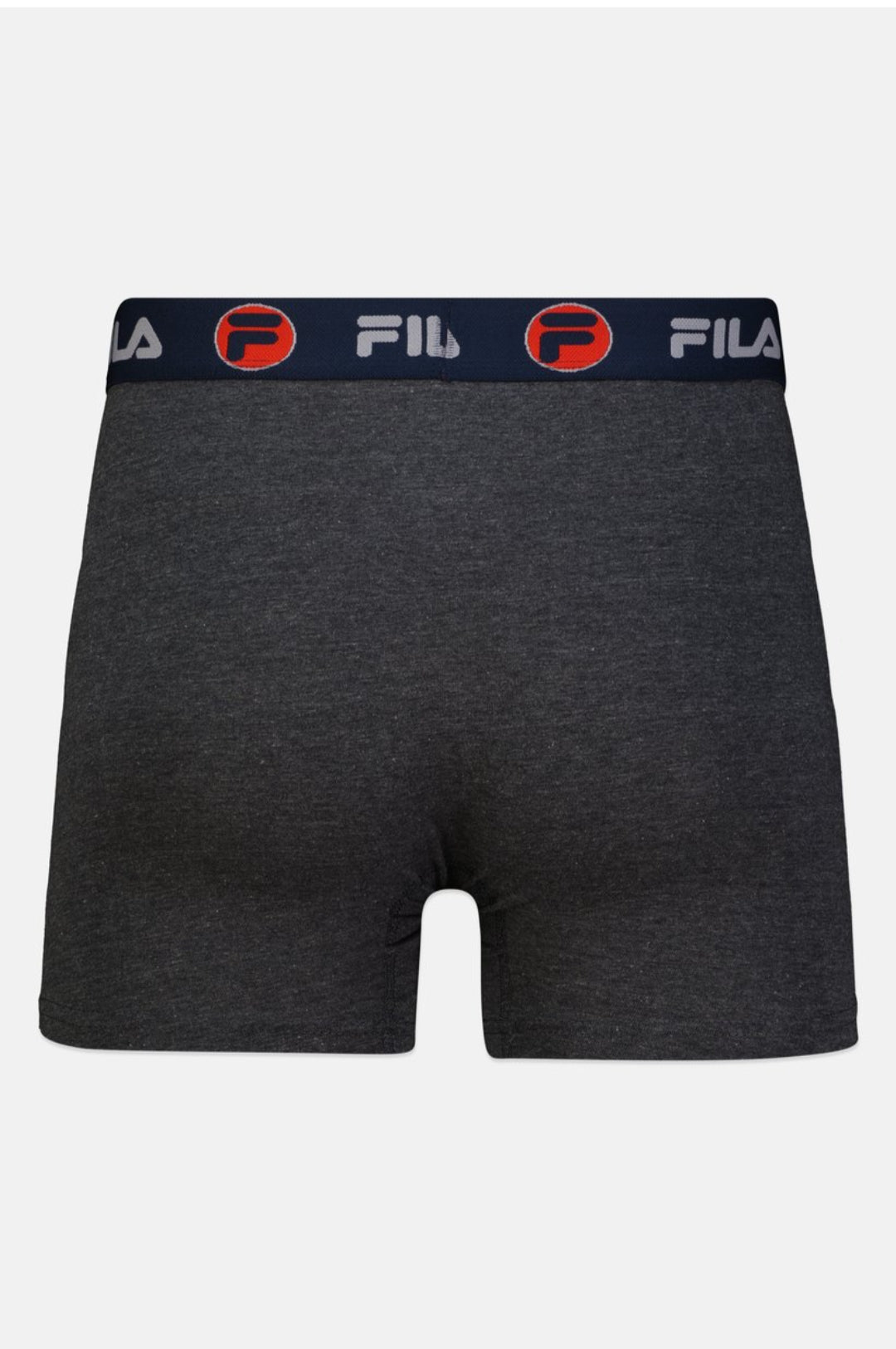 (Pack of 2) Authentic Fila Men’s Boxers - Dark gray & Red - L