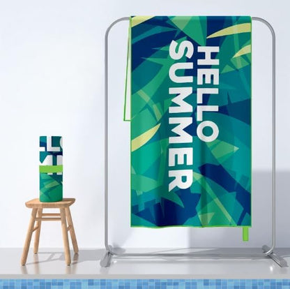 Unisex Beach Towel, Thin, Highly Absorbent, Microfiber, Quick-drying, Breathable, Dimensions: 160L x 80W cm