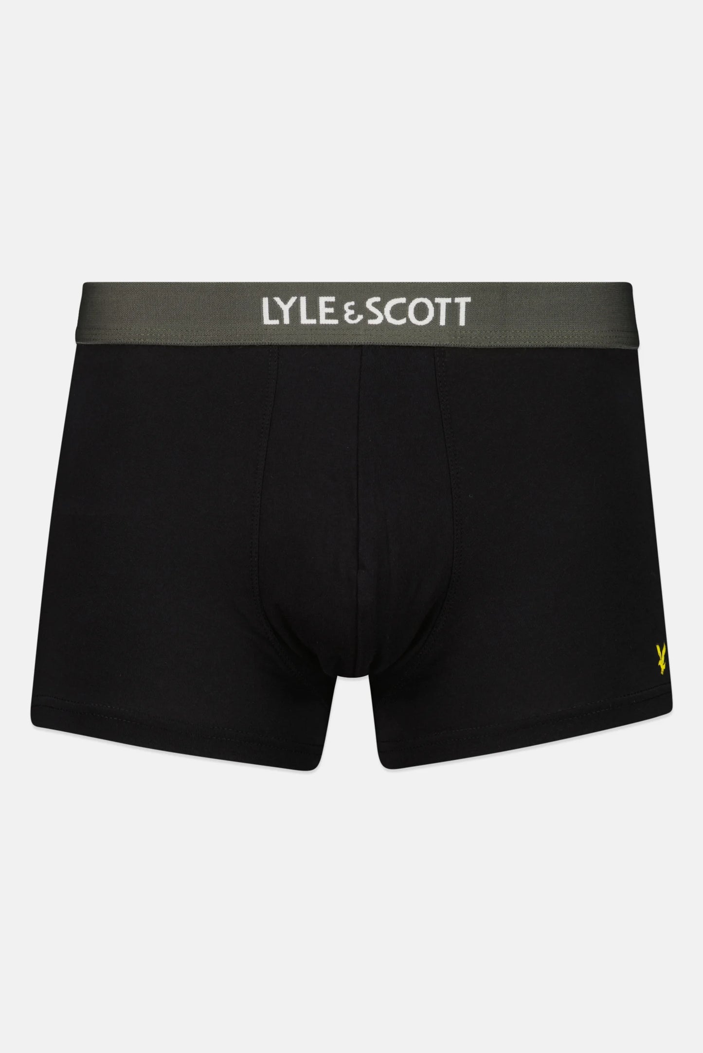 (Pack of 3) Lyle & Scotte Brand - Men's Boxers (95% Cotton) - Small - Black