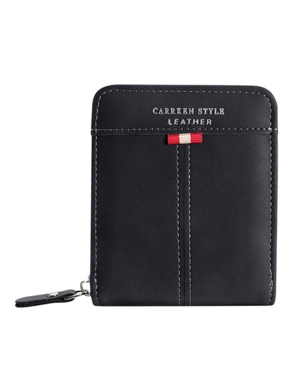 Men's Leather Wallet - Purse - CarrKen - Dark Gray