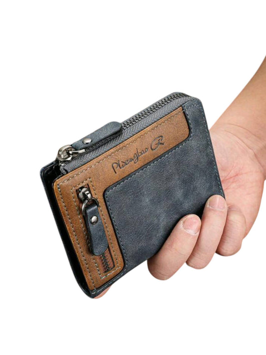 Men's Leather Wallet - Purse - LePidengbao - Gray