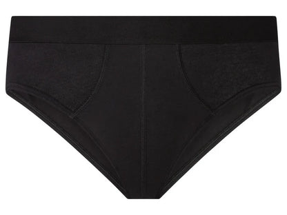 (Pack of 3) Livergy Brand - 95% Cotton Men's briefs - Black - Large.