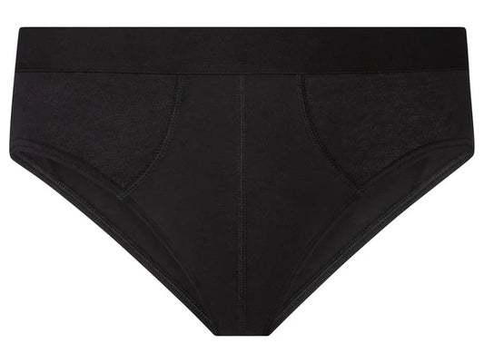 (Pack of 3) Livergy Brand - 95% Cotton Men's briefs - Black - Large.