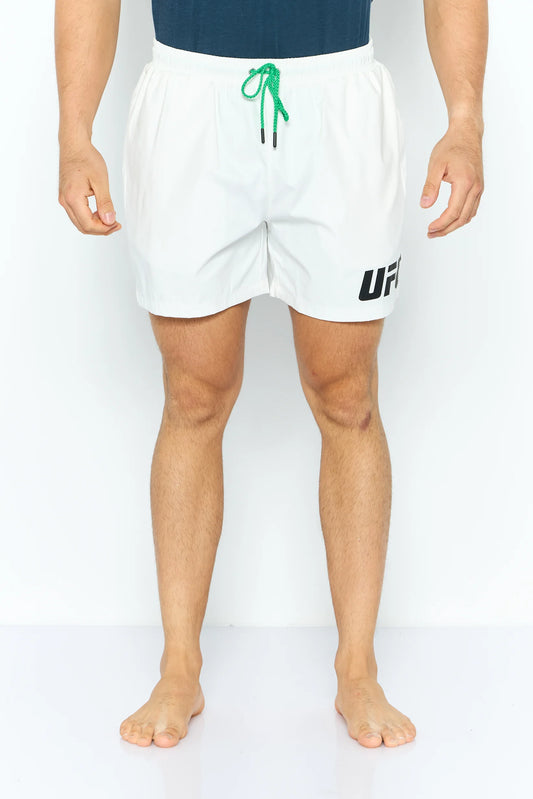Men’s UFC Brand Swimming Shorts – White – Size Large