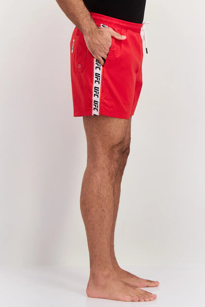 Men’s UFC Brand Swimming Shorts – Red – Small