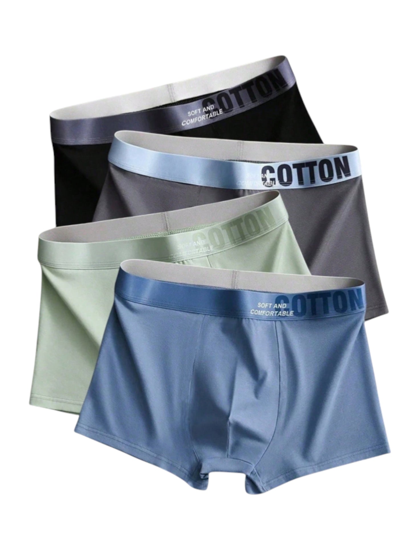 (Pack of 4) Men's 95% Cotton Multicolor boxers - M - L - XL
