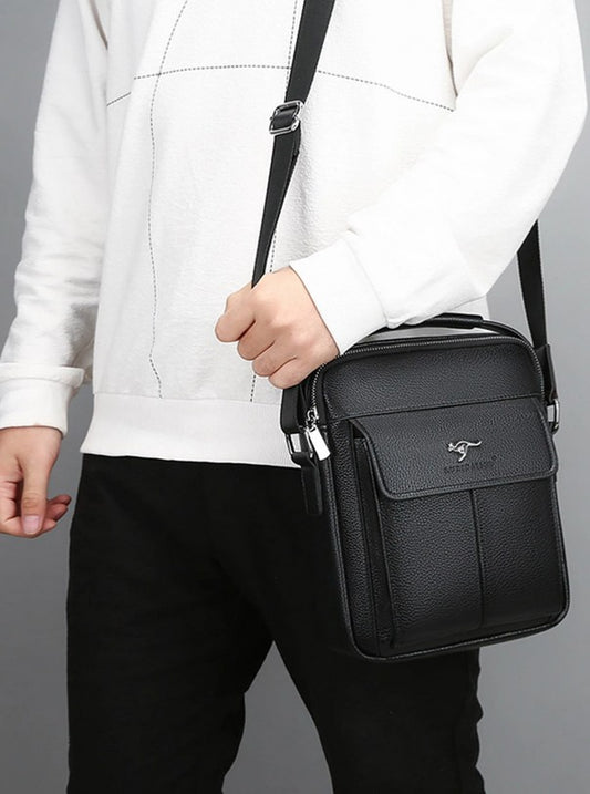 Men's Crossbody Leather Bag - Luxidaishu