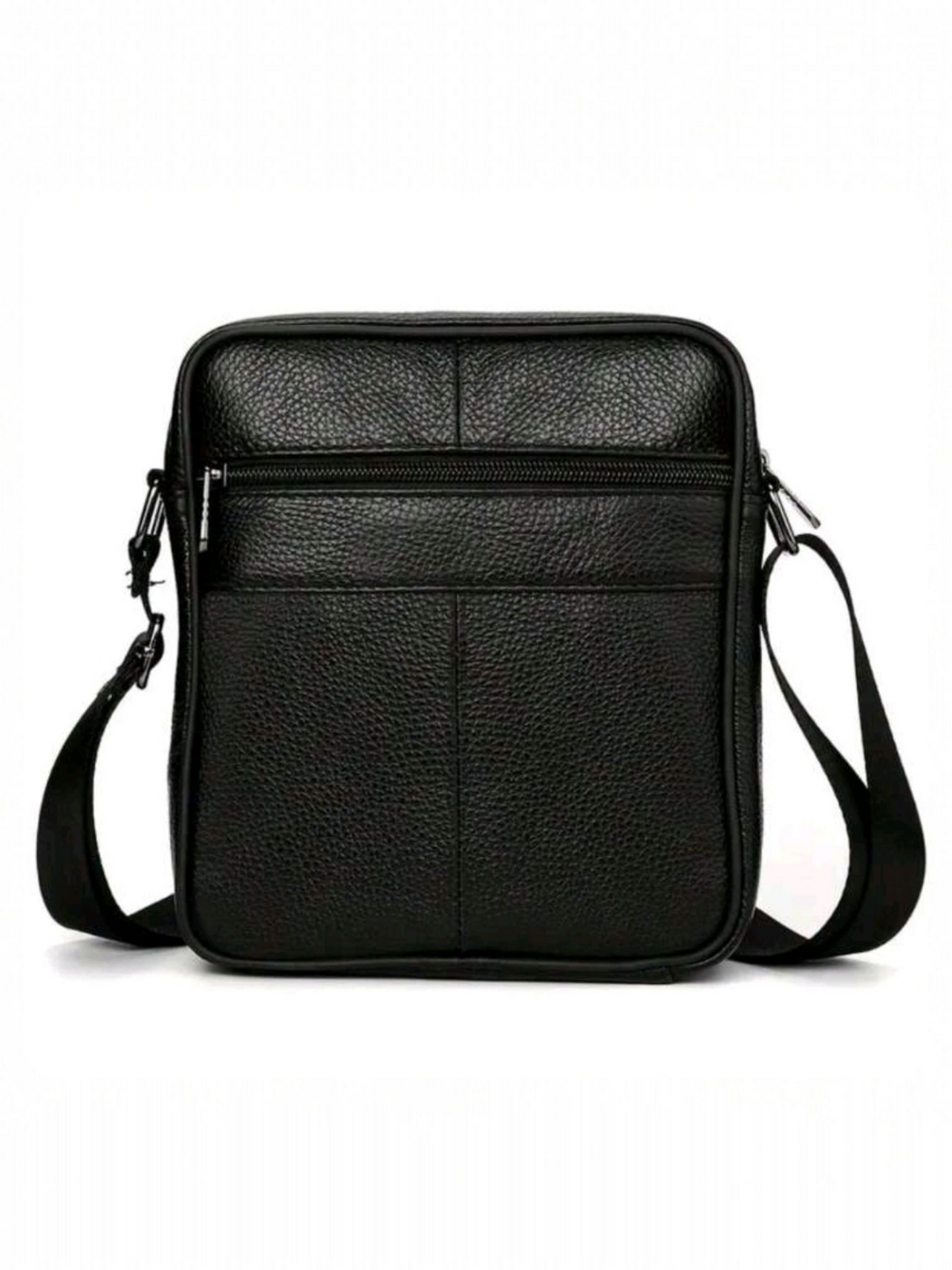 Men's Crossbody Leather Bag - Satchel