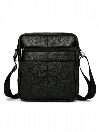 Men's Crossbody Leather Bag - Satchel