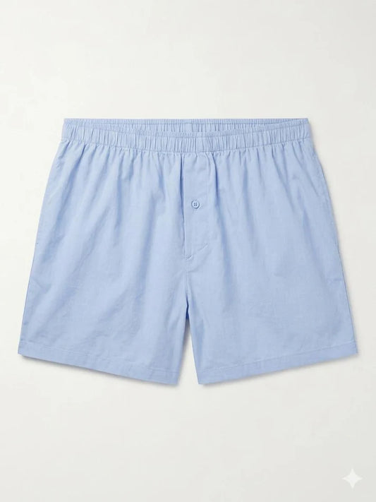 (Pack of 2 ) LIVERGY Brand - 100% Cotton Men’s Boxers Shorts - blue & navy, Size: Small