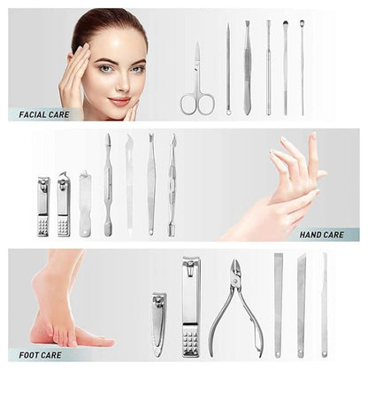 Professional 18-in-1 High-Quality Nail Care Kit for Men & Women | Stainless Steel Nail Clipper Set with Scissors