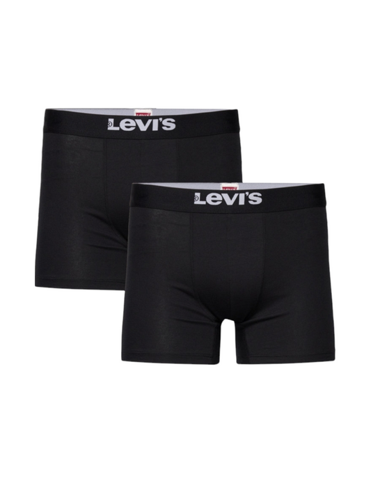 (Pack of 2) Levi's Men’s Boxers - Black - L