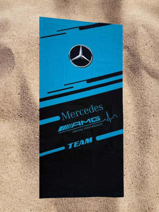 Unisex Lightweight Beach Towel, Cotton & Microfiber Blend, Highly Absorbent, Quick-drying, Breathable, Sand resistant, Dimensions: 140 x 74 cm