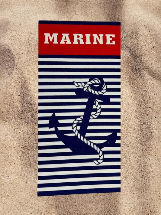 Unisex Lightweight Beach Towel, Cotton & Microfiber Blend, Highly Absorbent, Quick-drying, Breathable, Sand resistant, Dimensions: 140 x 74 cm