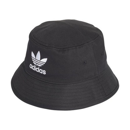 Black bucket hat with Adidas logo 