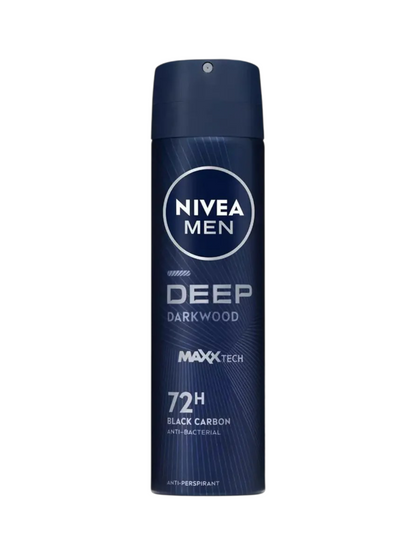 Nivea Men Deo Spray - 72H - Deep Darkwood - 150 ml