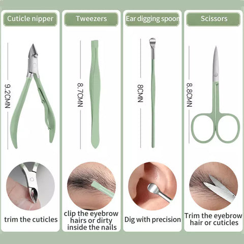Professional 18-in-1 High-Quality Nail Care Kit for Men & Women | Stainless Steel Nail Clipper Set with Scissors