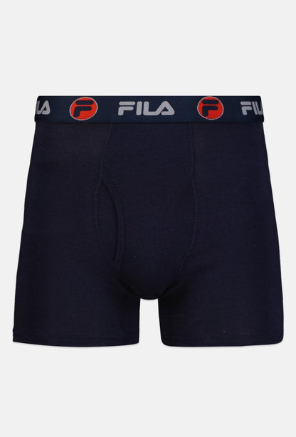 (Pack of 2) Authentic Fila Men’s Boxers - Dark blue & Light gray - L