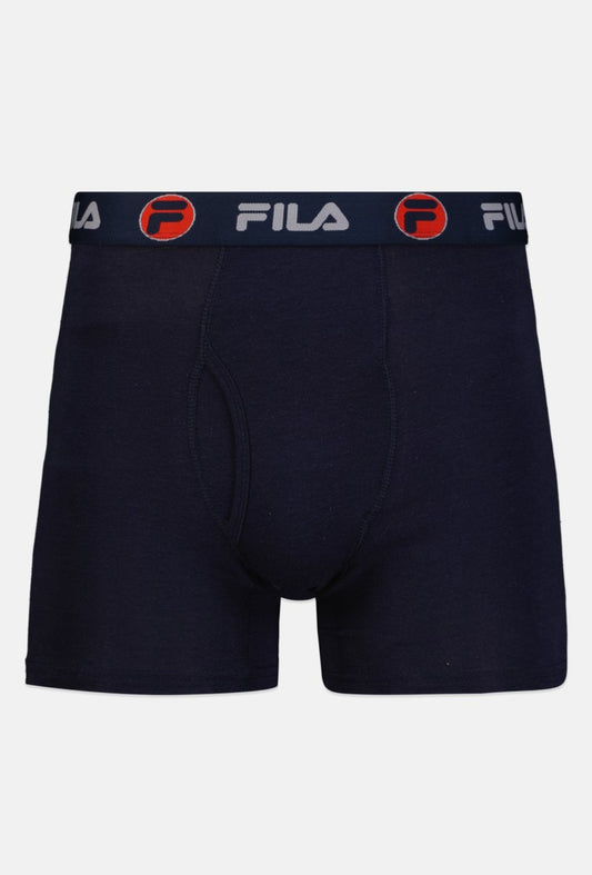 (Pack of 2) Authentic Fila Men’s Boxers - Dark blue & Light gray - L