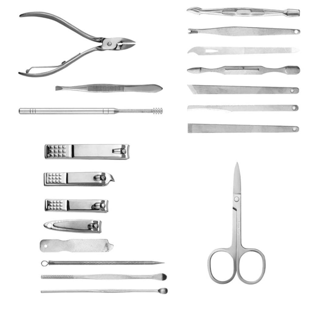 Professional 18-in-1 High-Quality Nail Care Kit for Men & Women | Stainless Steel Nail Clipper Set with Scissors