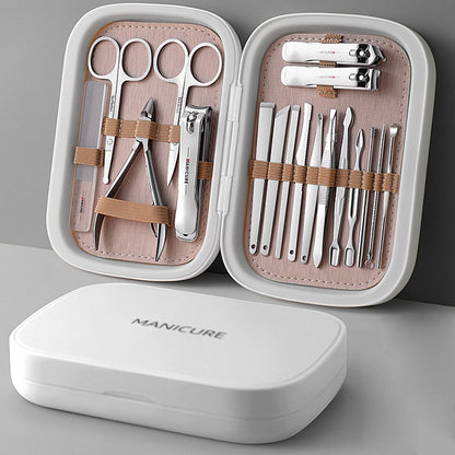 Professional 18-in-1 High-Quality Nail Care Kit for Men & Women | Stainless Steel Nail Clipper Set with Scissors