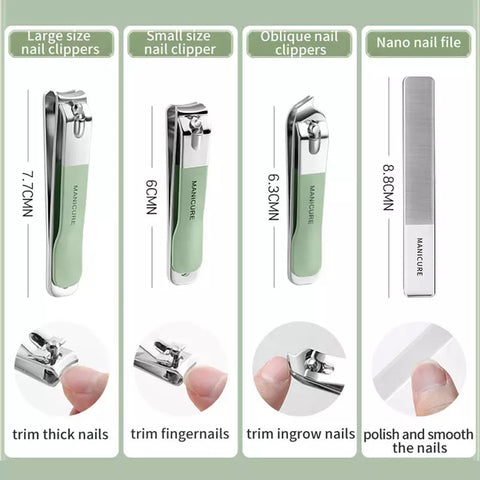 Professional 18-in-1 High-Quality Nail Care Kit for Men & Women | Stainless Steel Nail Clipper Set with Scissors