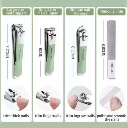 Professional 18-in-1 High-Quality Nail Care Kit for Men & Women | Stainless Steel Nail Clipper Set with Scissors