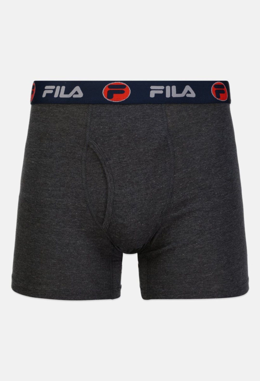 (Pack of 2) Authentic Fila Men’s Boxers - Dark gray & Red - L
