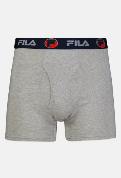 (Pack of 2) Authentic Fila Men’s Boxers - Dark blue & Light gray - L
